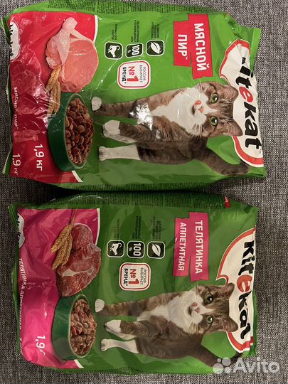 Сухой корм для кошек Kitekat (Китекет) 1,9 кг