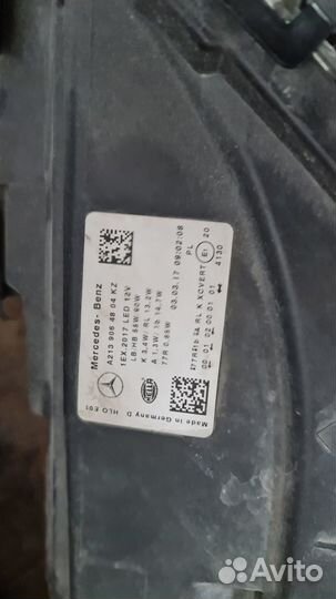 Фара передняя правая Mercedes W213