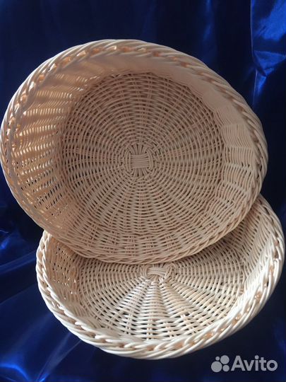 Корзина плетеная для сервировки полиротанг большая