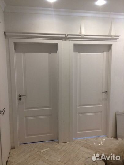 Двери межкомнатные белые