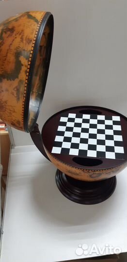 Настольный глобус бар, шахматы