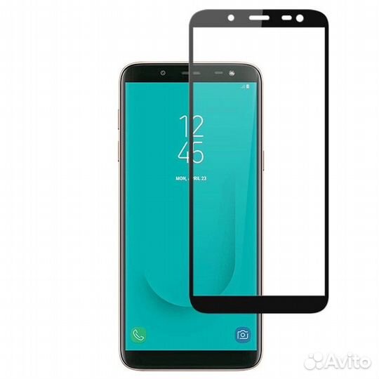 Защитное стекло 5D samsung j6 plus