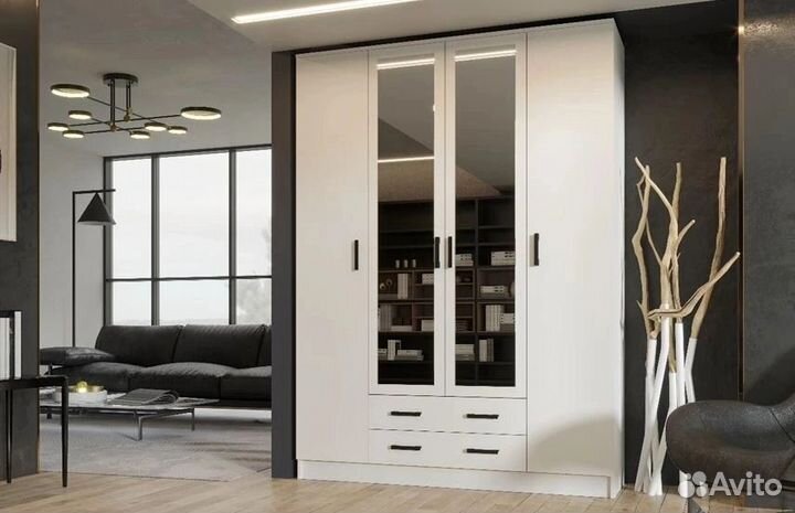 Шкаф с ящиками и зеркалами Квентин