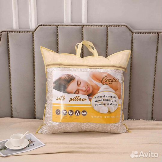 Одеяла и подушки шелкопряд