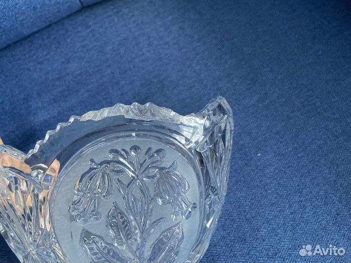 Салатница конфетница СССР хрусталь