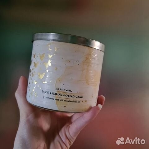 Свеча Bath and body works. Iced lemon pound cake