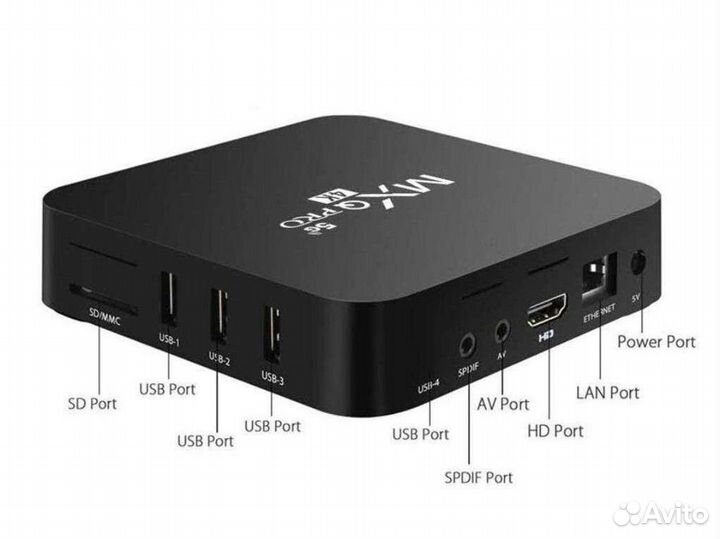 1/8 Gb Android TV приставка MXQ Pro 4K 5G