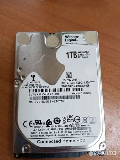 Жестки диск hdd 2.5 1tb Western Digital WD10juct