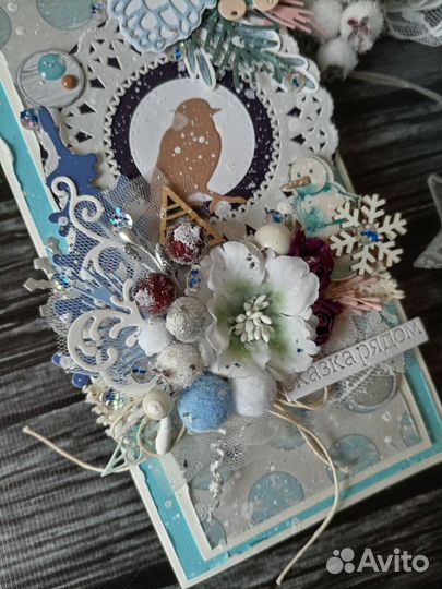 Открытки ручной работы с Новым годом и Рождеством