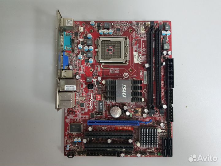 Материнская плата MSI G31TM-P35