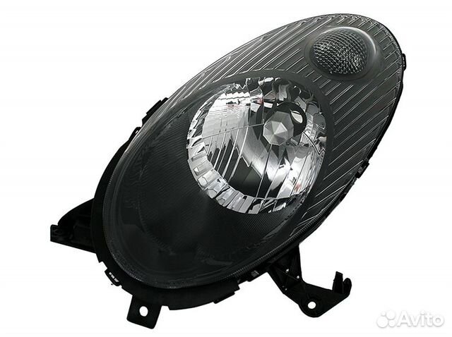 Фара левая (черная) Nissan Micra (2003-2007)
