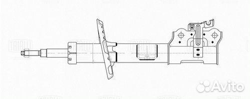 Амортизатор для а / м kia picanto (17) (стойка) пе