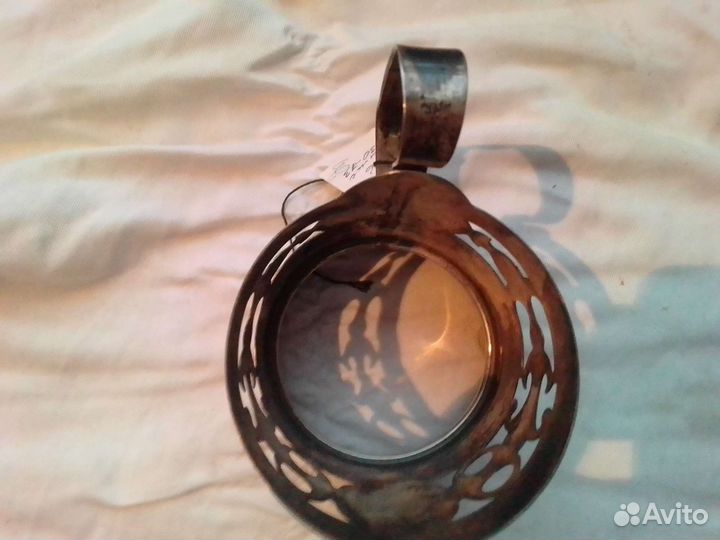 Подстаканник серебро 875 проба,1979г.,с этикеткой