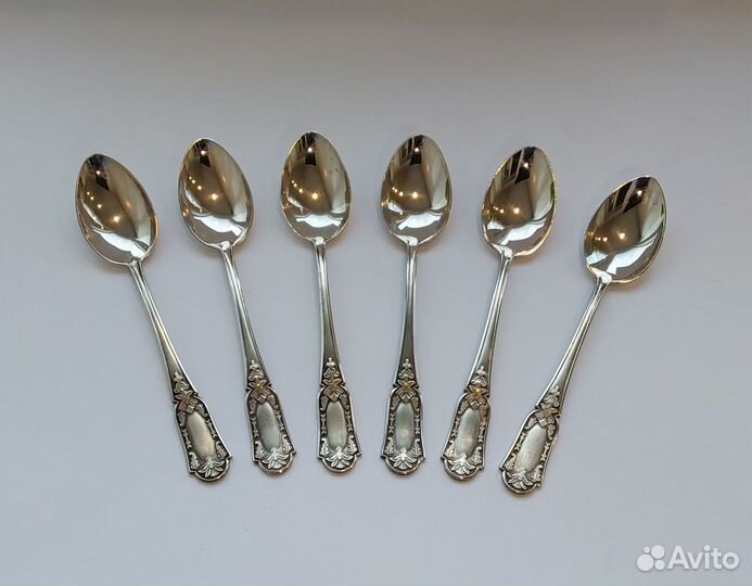 Серебряные чайные ложки Таллин Рельеф серебро