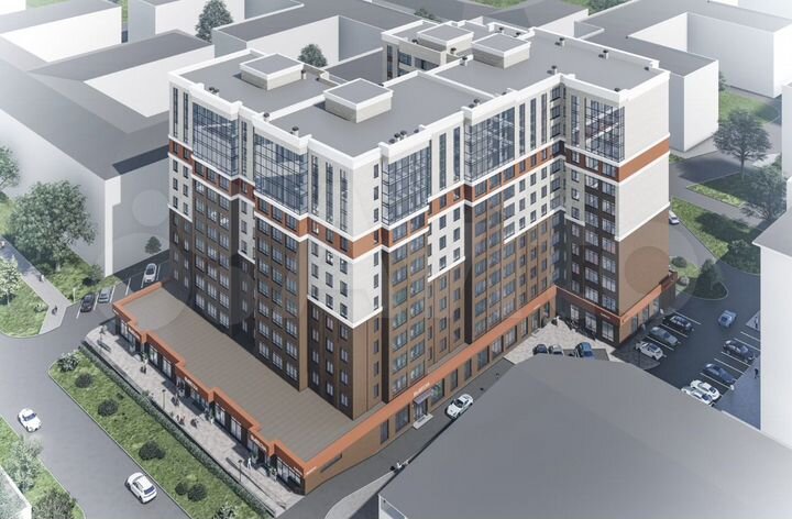 2-к. квартира, 72,3 м², 4/12 эт.