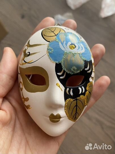 Маска керамическая ручной росписи