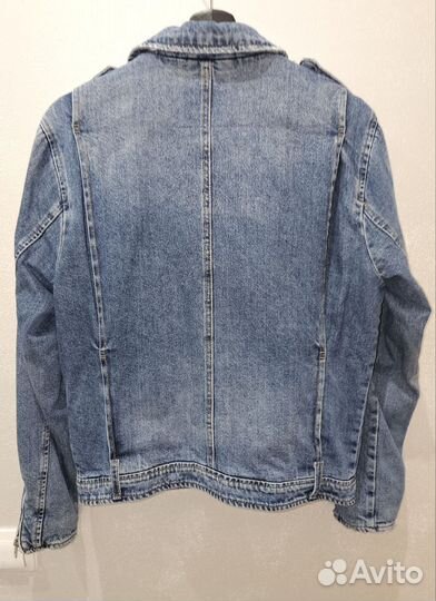 Джинсовая куртка косуха