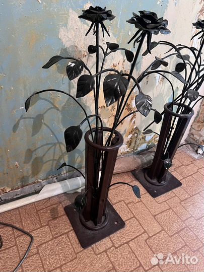 Роза кованая из железа