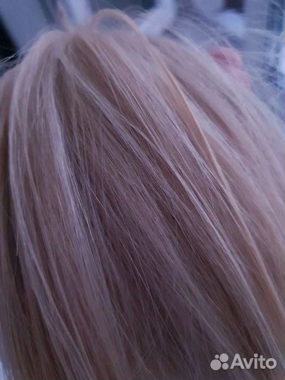 Волосы для наращивания 40 см блонд