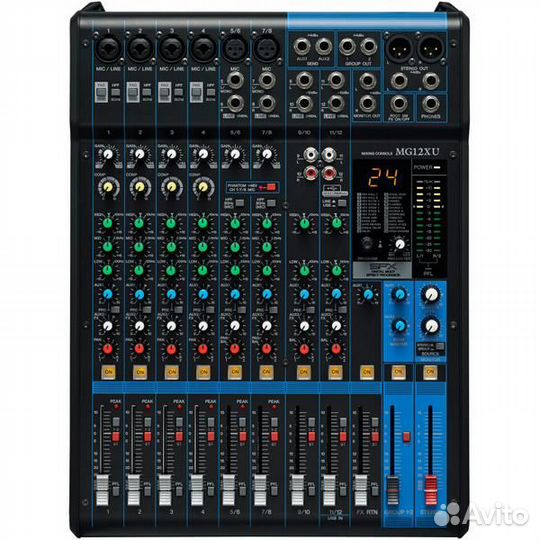 Аналоговый микшерный пульт crcbox MG12XU