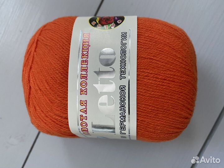 Leto Пряжа хлопок. Чёрная