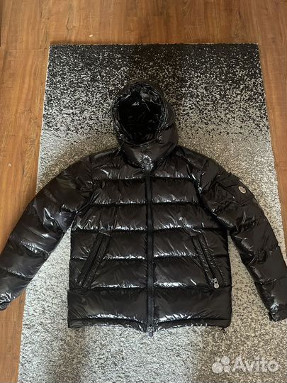 Пуховик moncler maya глянцевый