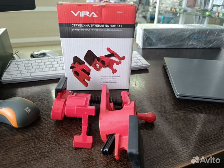 Трубная струбцина с ножками vira 3/4 203000