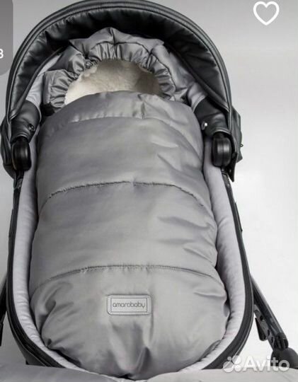 Зимний меховой конверт мешок для малыша