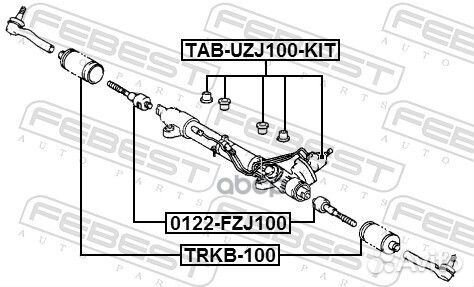 Пыльник рулевой рейки trkb-100 Febest