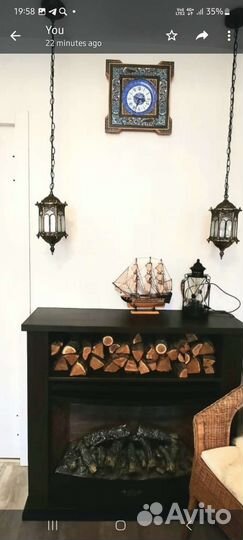 Камин электрический с порталом