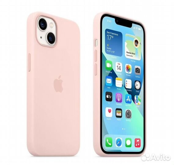 Чехол Silicone Case для iPhone 13 mini Розовый мел