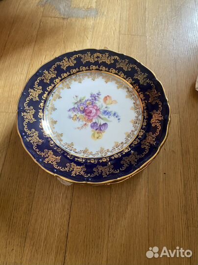 Столовый сервиз Чехия Офелия Полевой цветок Кобаль