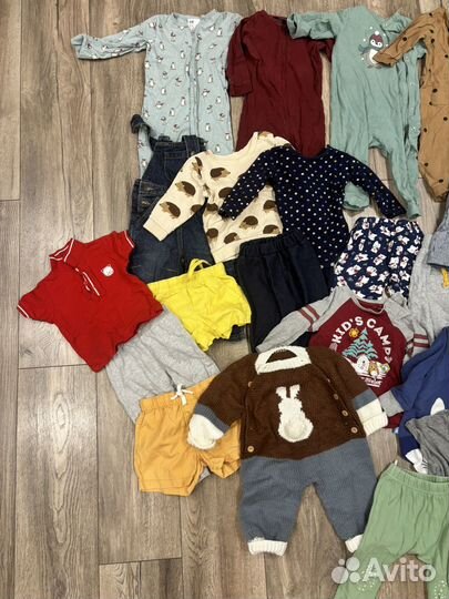 Большой пакет вещей на мальчика 80 86 размер