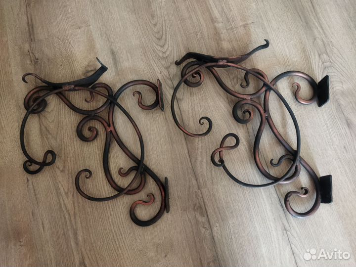 Кованные полкодержатели, комплект