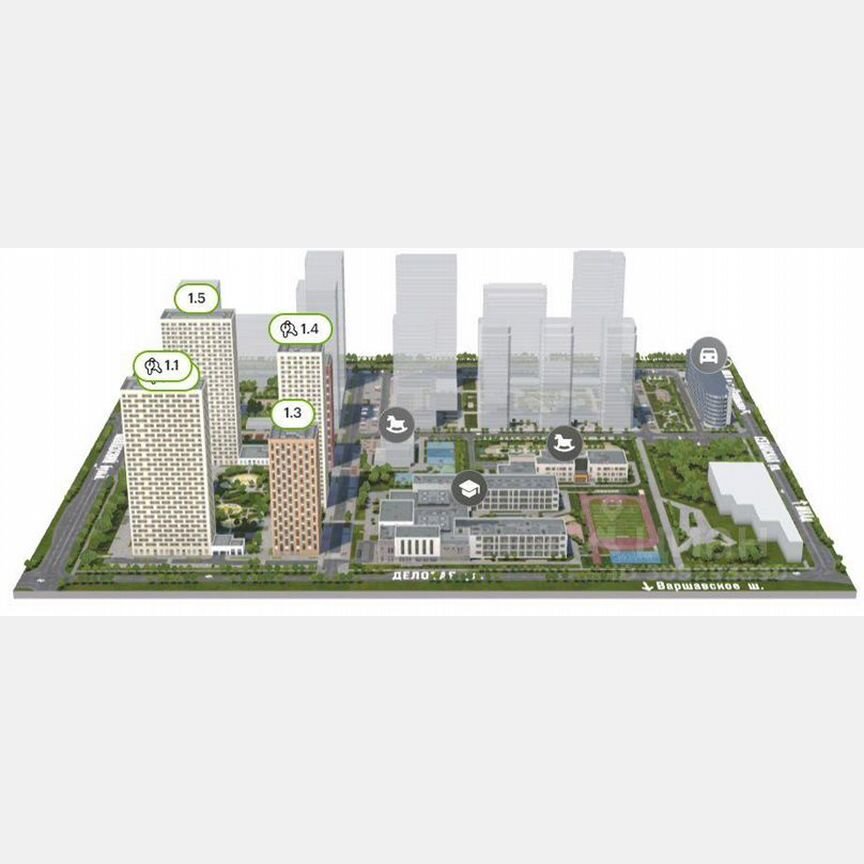 Квартира-студия, 19,9 м², 13/33 эт.