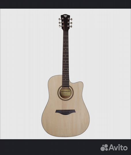 Акустическая гитара дредноут с вырезом rockdale
