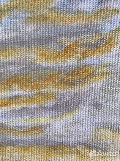 Картина маслом рыбацкое озеро