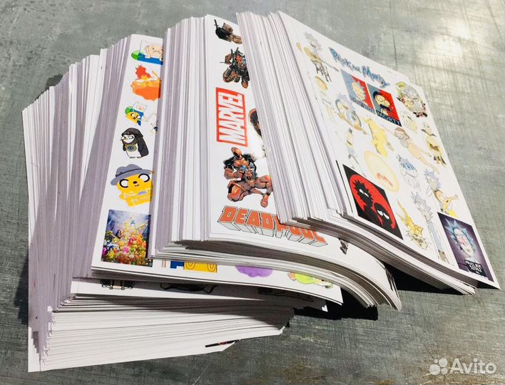 Стикеры, виниловые наклейки, печать на самоклейке