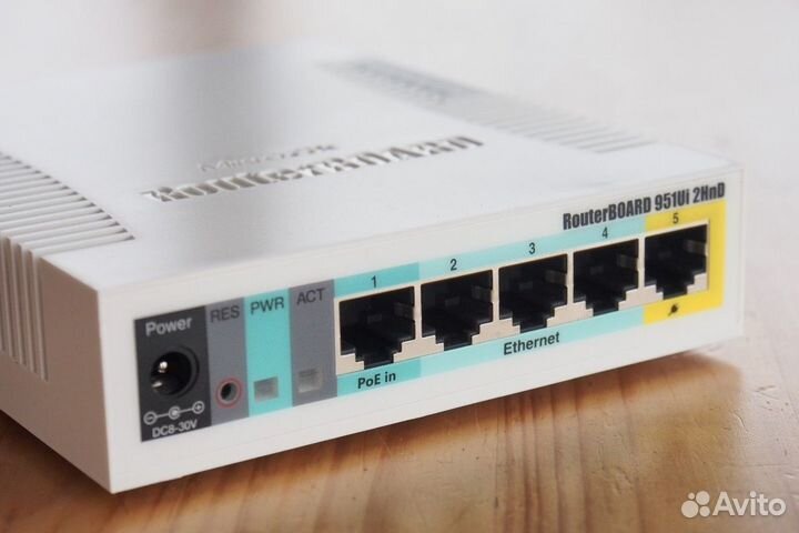 Wi-Fi роутер MikroTik RB951Ui-2HnD, белый
