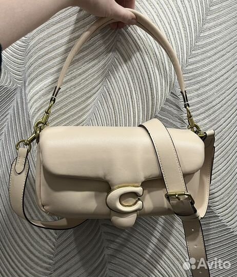 Сумка coach tabby pillow натуральная телячья кожа