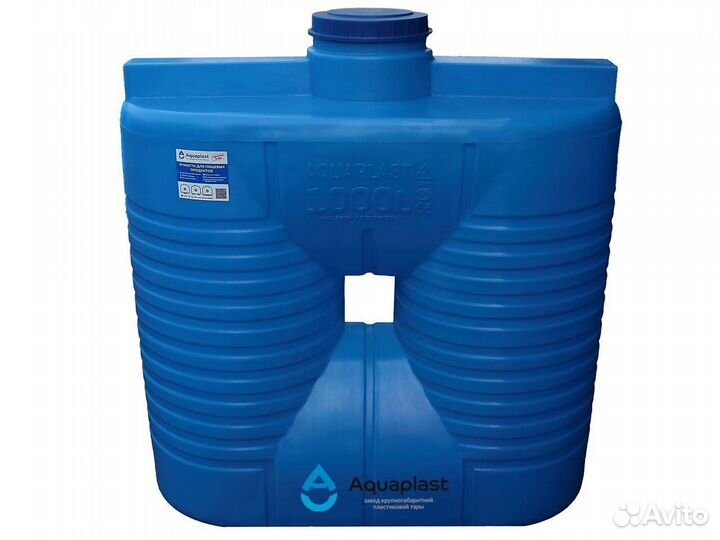 Бочка пластиковая 1000 л для жидкостей