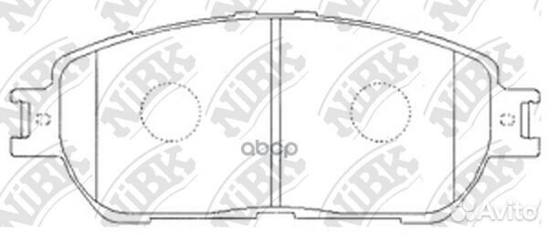 Колодки тормозные toyota camry -06 перед. PN148