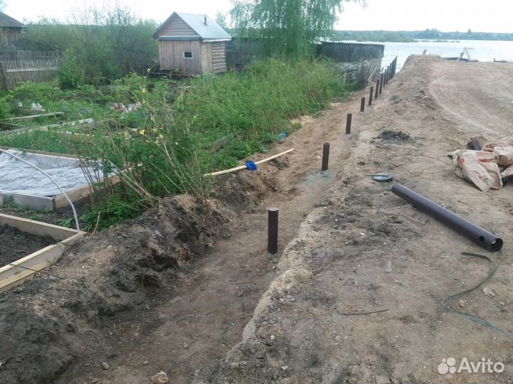 Винтовые сваи, монтаж 108, 89, 76, 57