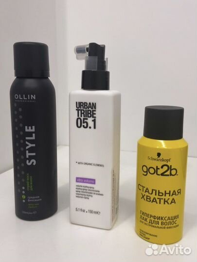 Стайлинг для волос : спрей, лак, воск