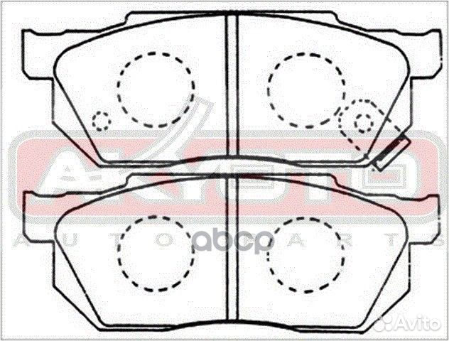 Колодки тормозные дисковые передние AKD-8263 AK