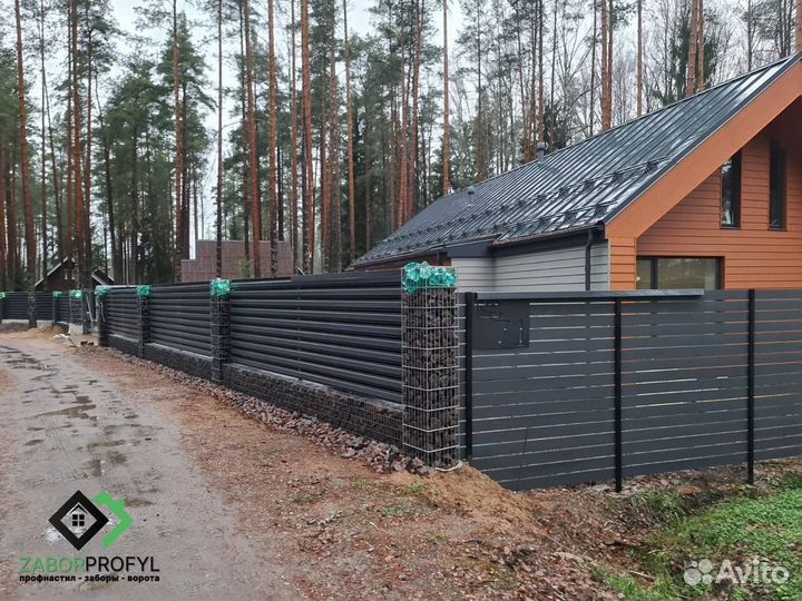 Заборы из профлиста / заборы под ключ
