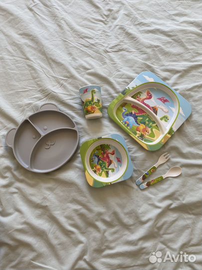 Посуда для прикорма, силиконовая тарелка