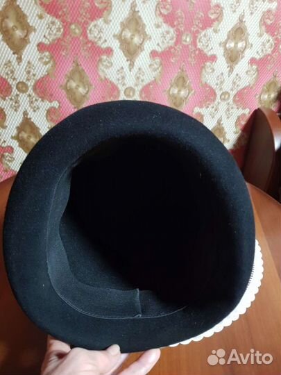 Шляпа фетровая женская черная