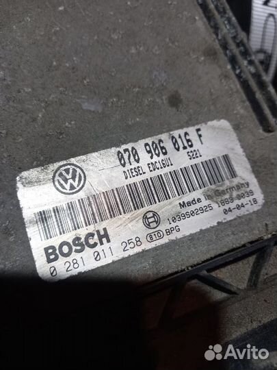 070906016F Блок управления двигателем VW Touareg