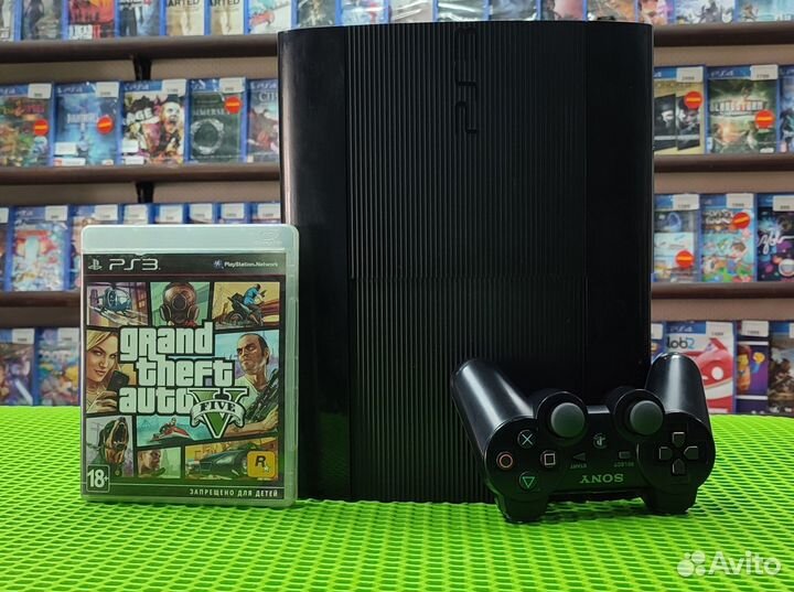 PlayStation 3 slim s 500 GB + игра